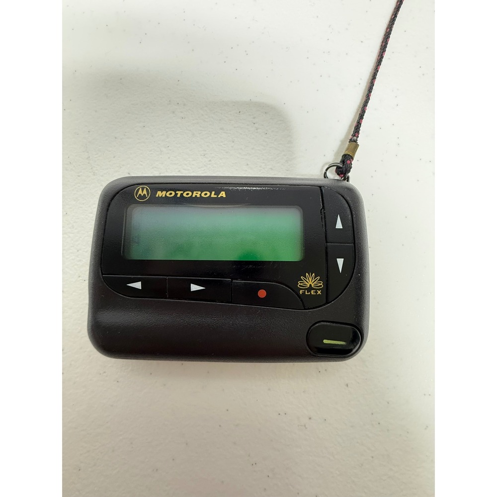 Motorola AirTouch FLEX Pager Black Vintage Numeric Beeper E9695BR2461 Retro 90s